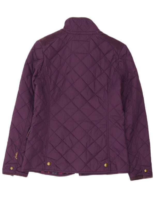 Joules Chaqueta acolchada para mujer UK 10 Small Púrpura Poliéster