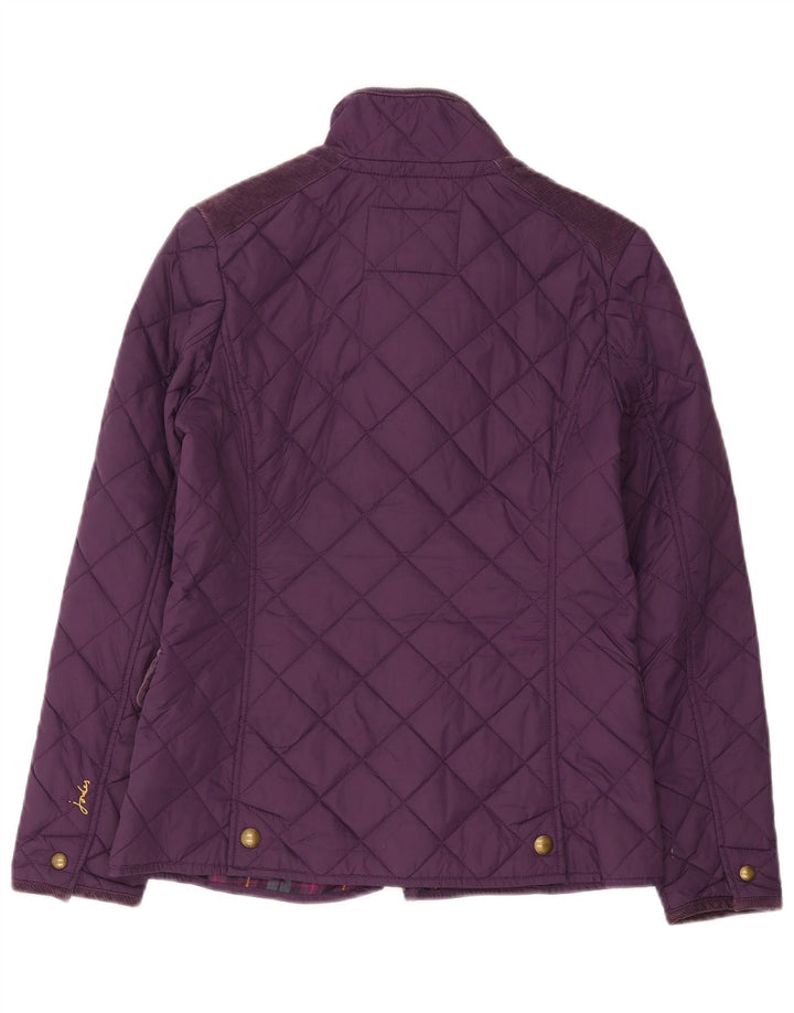 Joules Chaqueta acolchada para mujer UK 10 Small Púrpura Poliéster