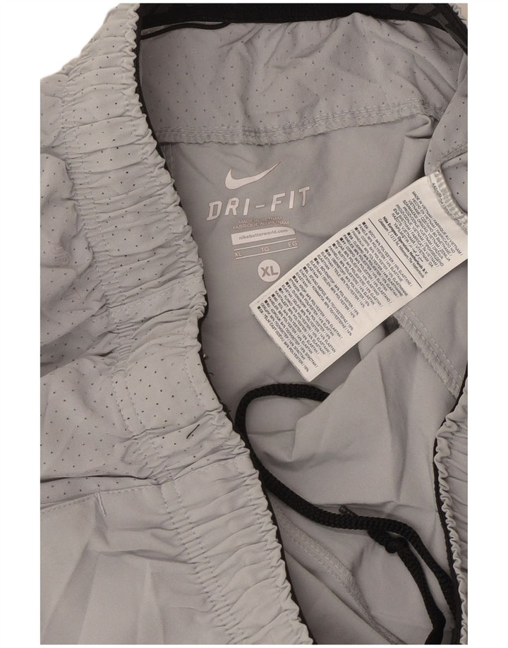 NIKE Pantalones cortos deportivos Dri Fit Graphic para hombre XL Poliéster gris
