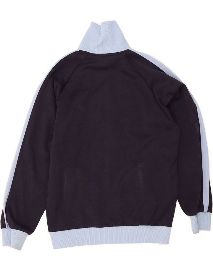PUMA Boys Tracksuit Top Jacket 15-16 Years Navy Blue Colourblock Polyester Vintage Puma and Second-Hand Puma from Messina Hembry 
