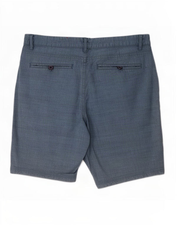 Guess Mens Chino Shorts Grande W34 Algodón Azul