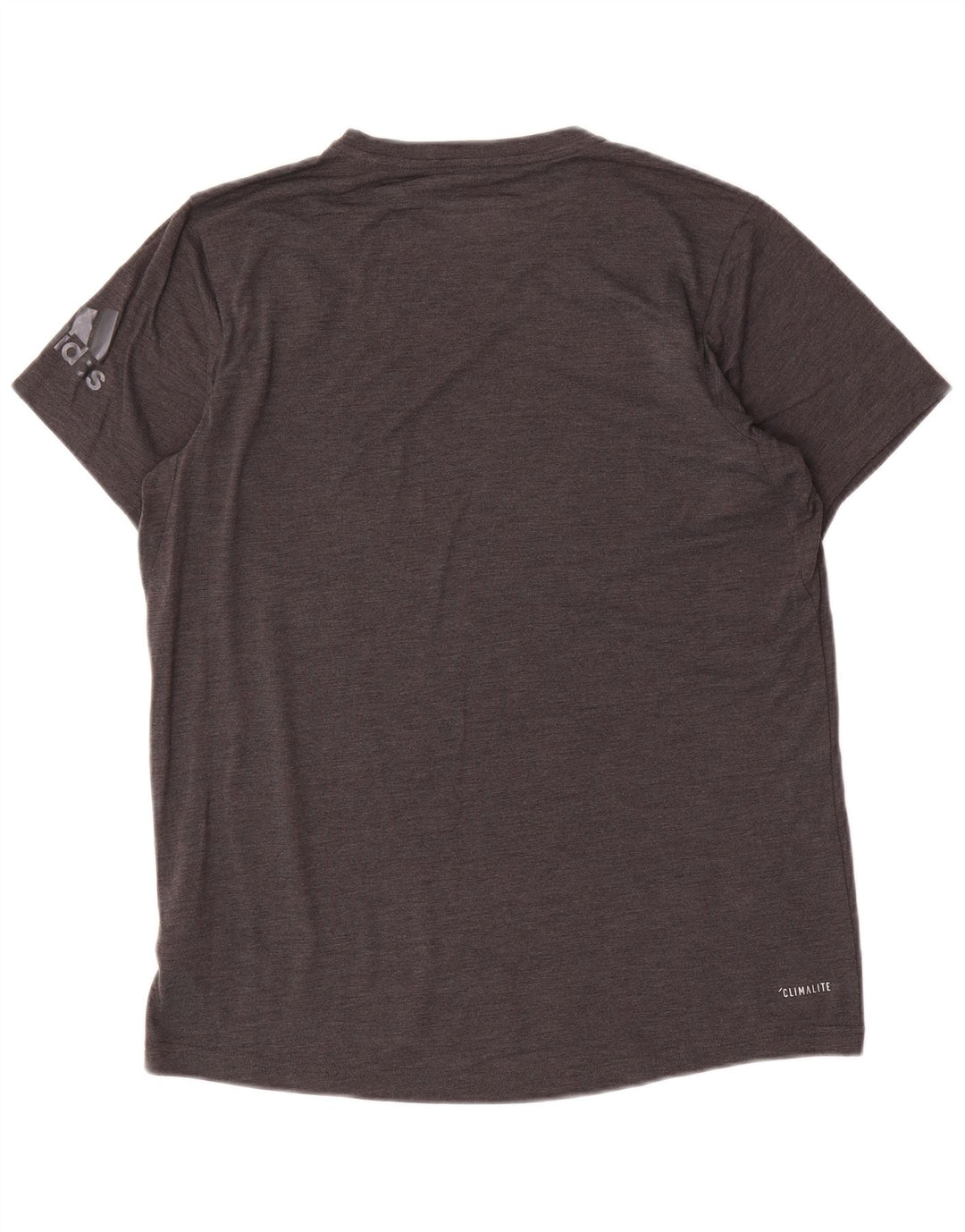 Adidas Hombres Climalite Graphic Camiseta Top Poliéster Gris Medio