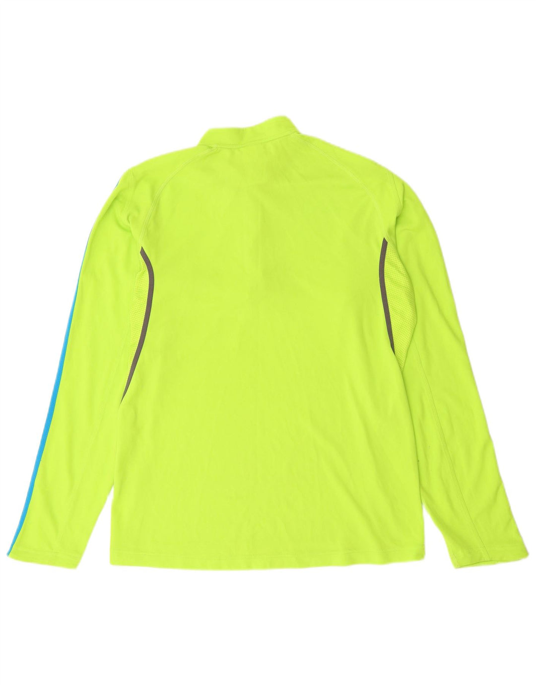 ADIDAS Hombre Zip Neck Jersey Chándal Top Poliéster Verde Medio