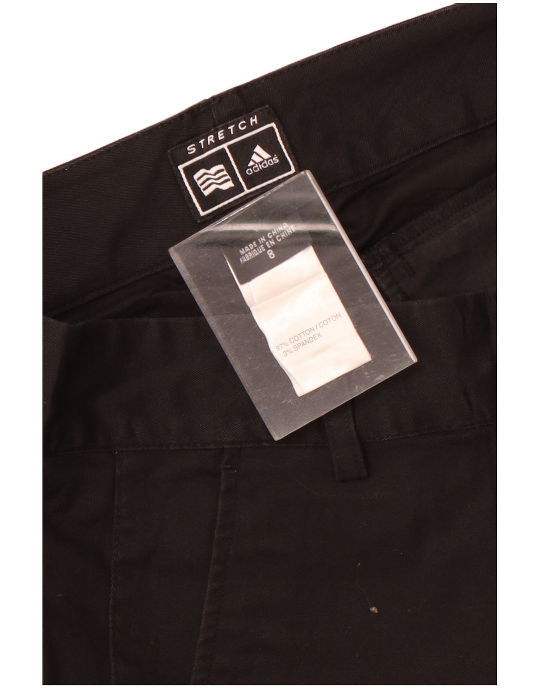 Adidas Bermudas para mujer US 8 Medium W32 Algodón negro