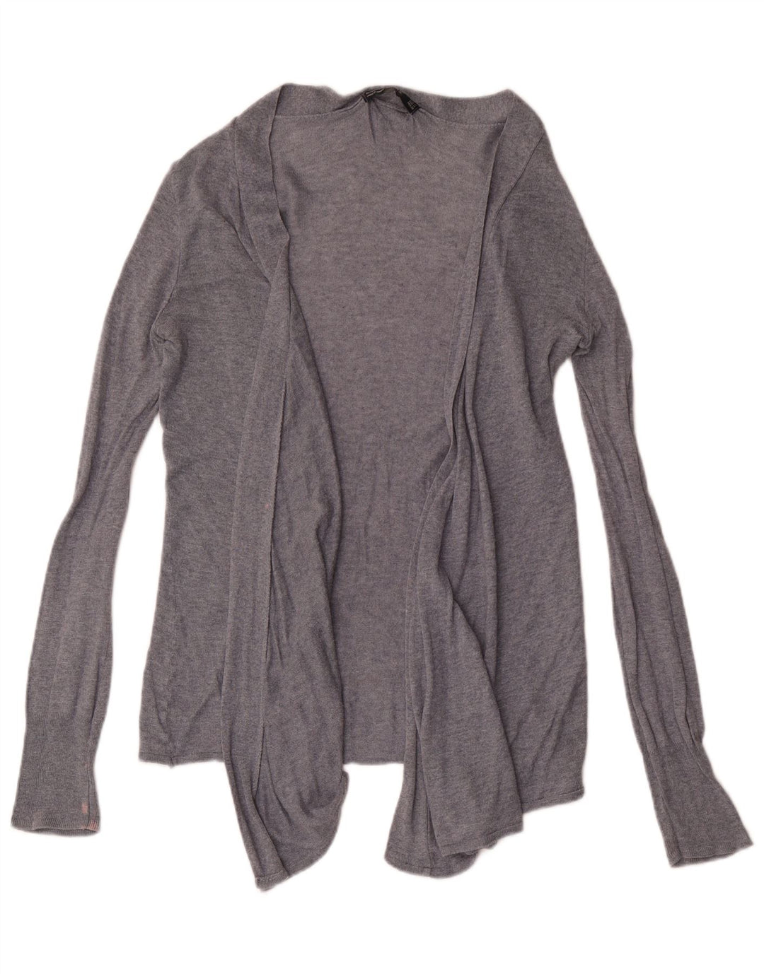 Zara Mujer Cárdigan Abierto Suéter UK 42 Gris Medio