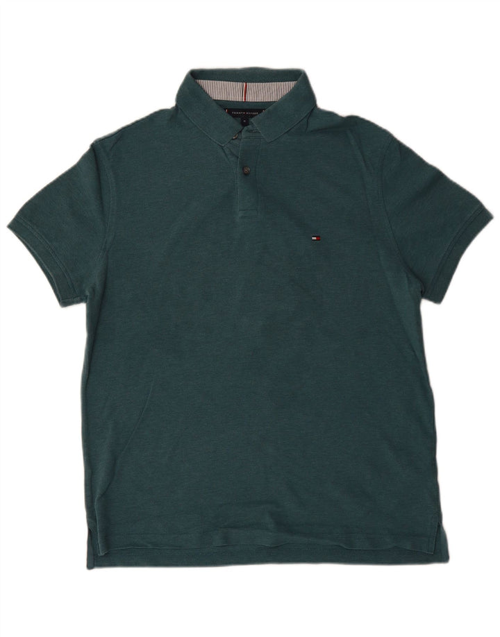 Polo Tommy Hilfiger Hombre Algodón Azul Medio