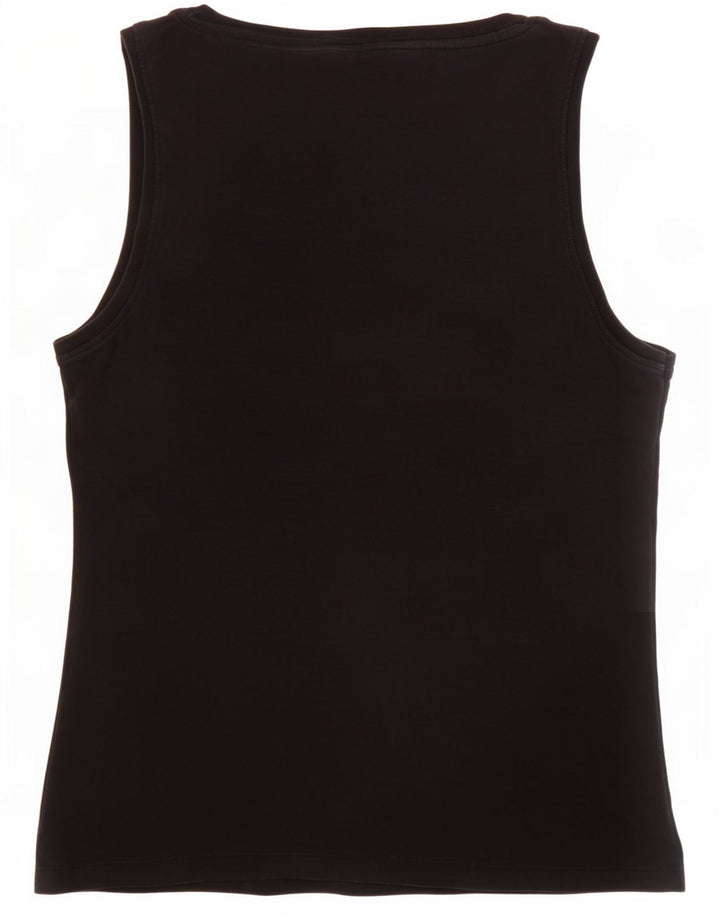 M&Co Top sin mangas para mujer UK 44 Mediano Algodón negro