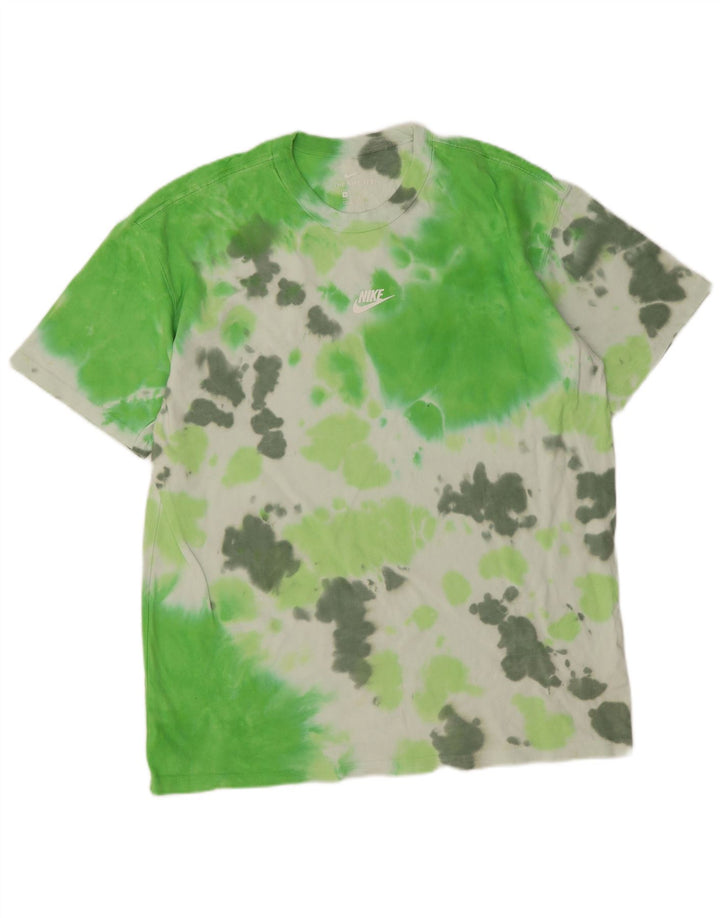 Camiseta Nike Hombre Top Algodón Tie Dye Verde Medio