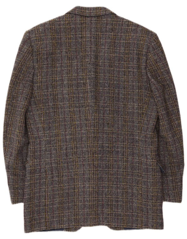 Vintage chaqueta blazer para hombre IT 50 lana de espiga multicolor grande