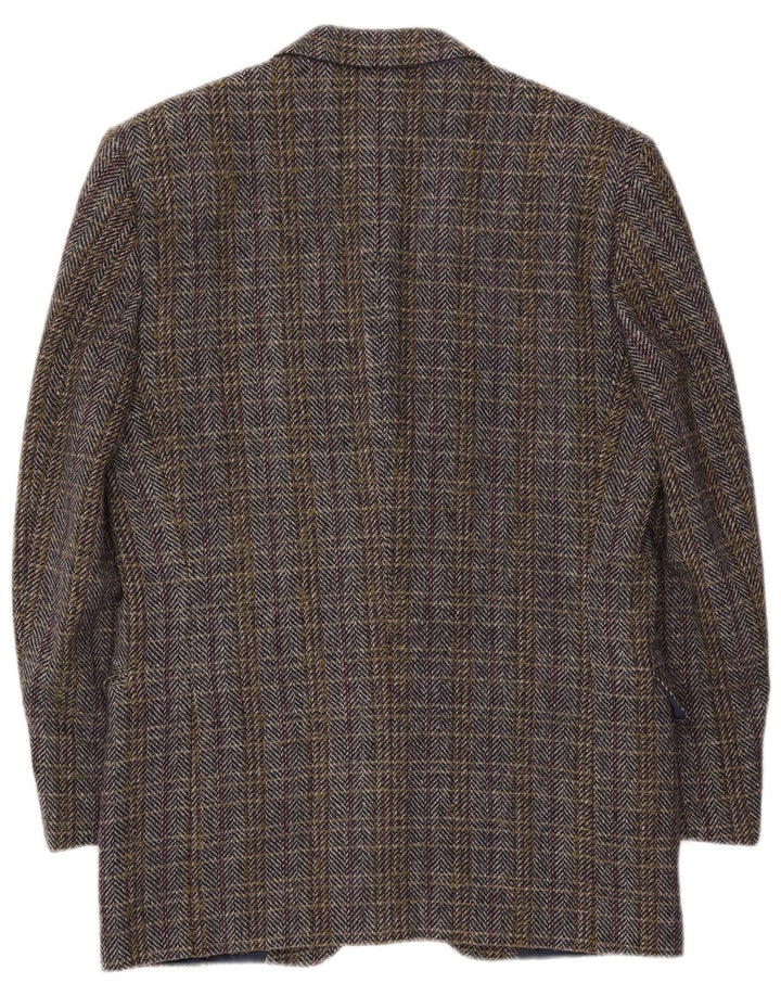 Vintage chaqueta blazer para hombre IT 50 lana de espiga multicolor grande