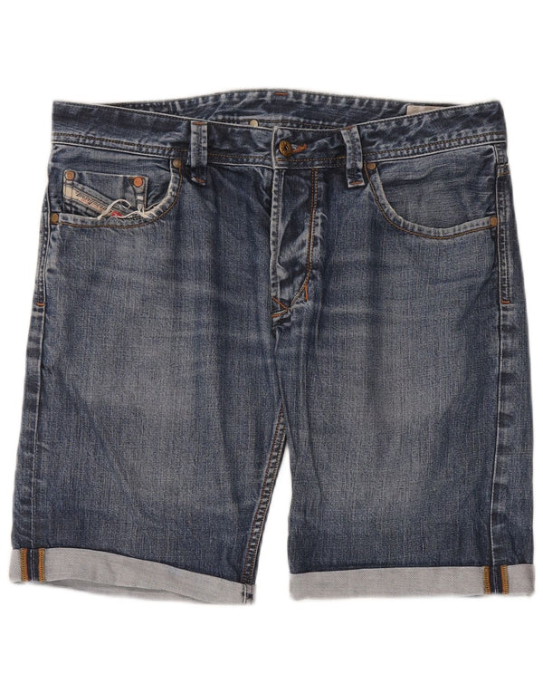 Diesel Pantalones cortos de mezclilla para hombre W34 Algodón azul grande