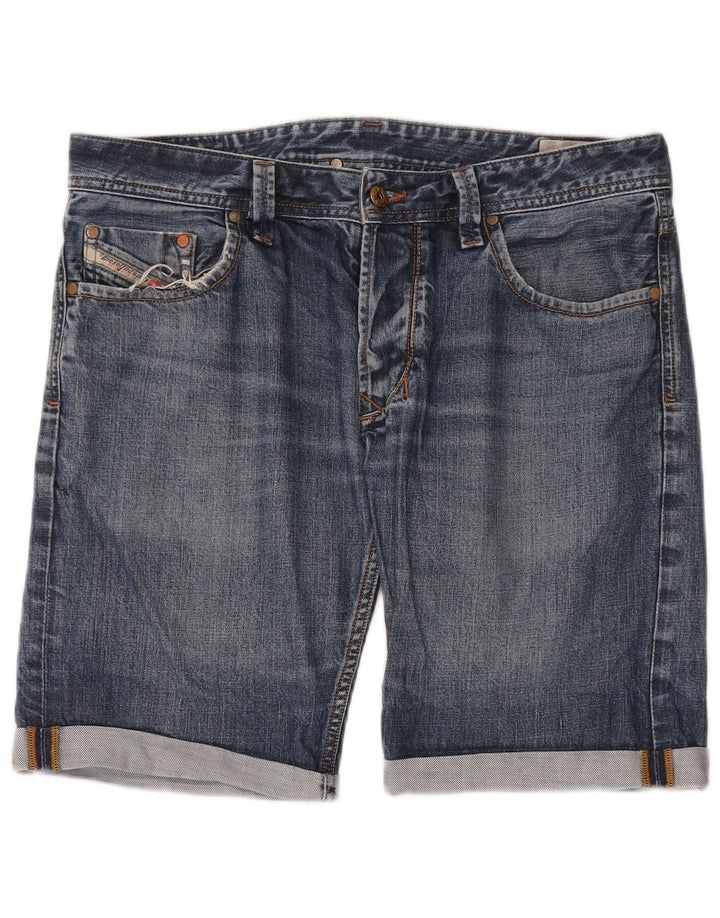 Diesel Pantalones cortos de mezclilla para hombre W34 Algodón azul grande