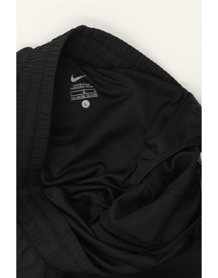Nike Pantalones cortos deportivos con gráficos para niños, 12-13 años, grande, negro