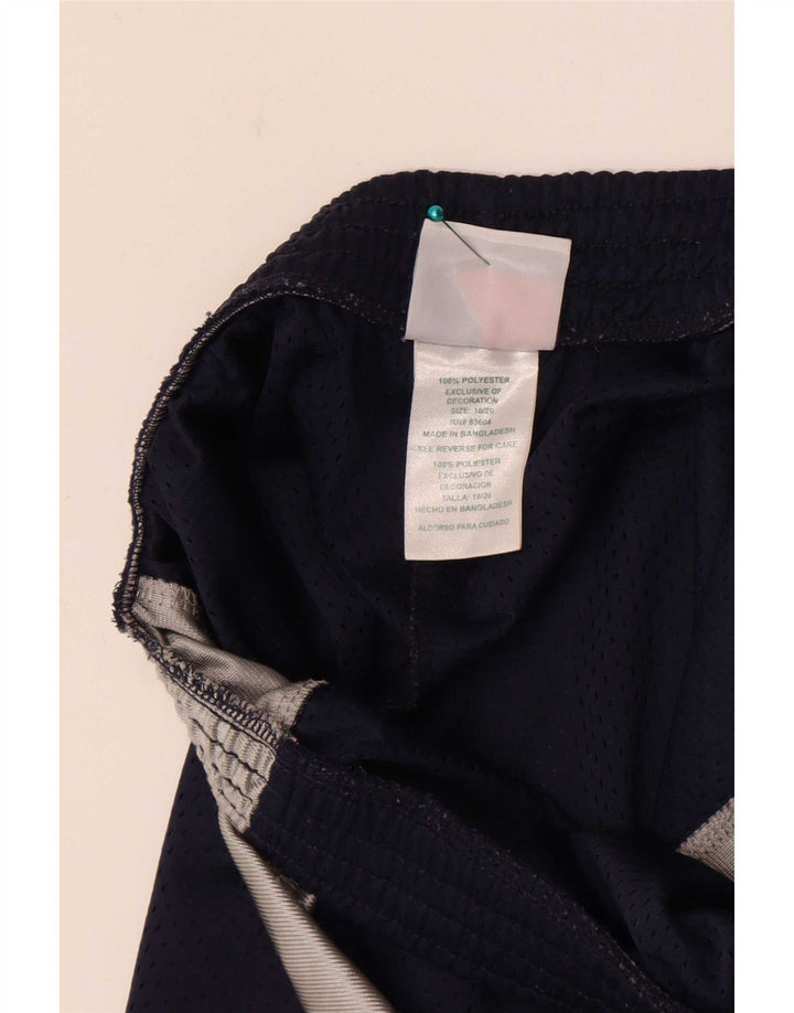 Majestic Shorts deportivos para hombre Poliéster color block azul marino mediano