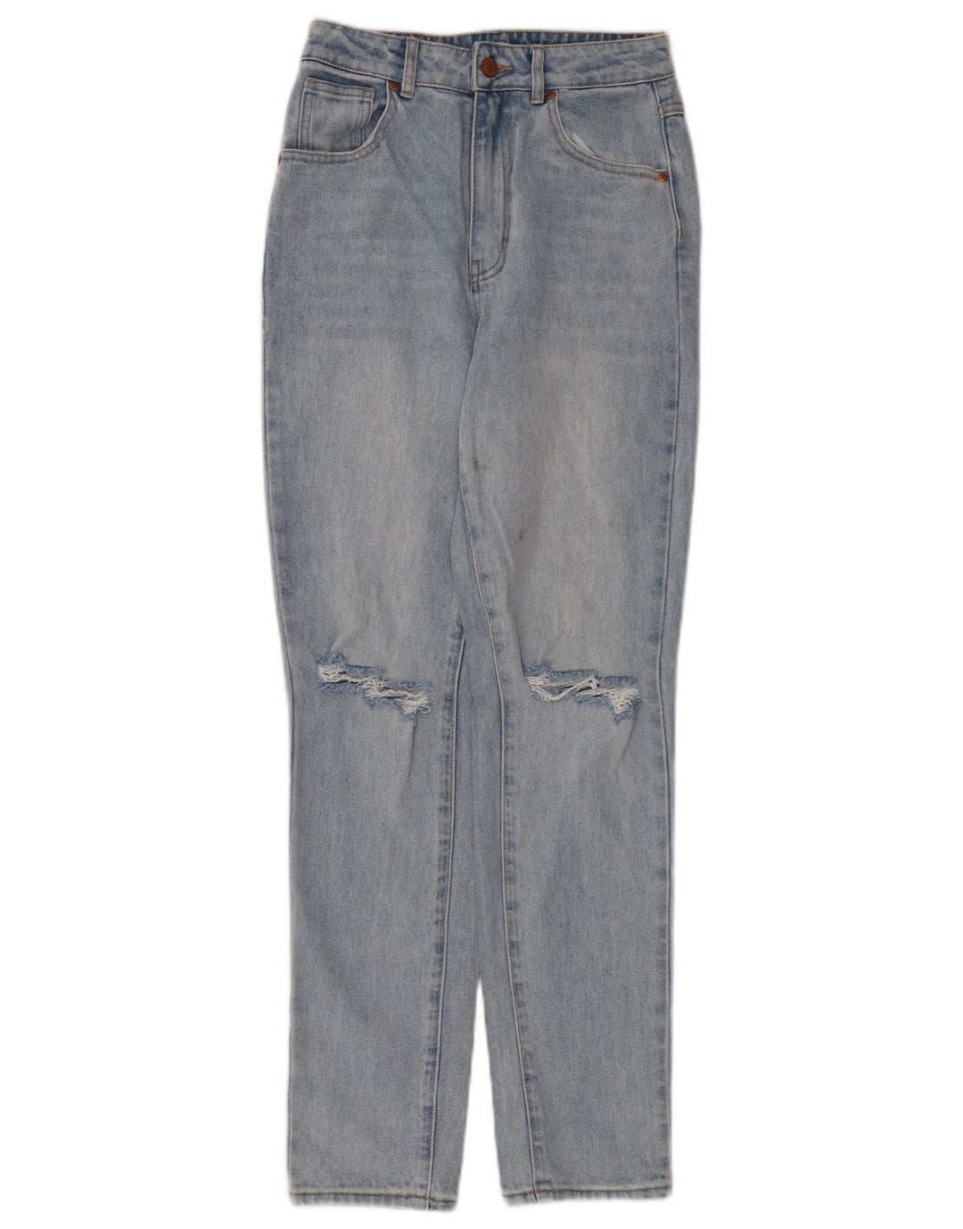 Vaqueros Roxy Mujer Desgastados De Cintura Alta W26 L30 Algodón Azul