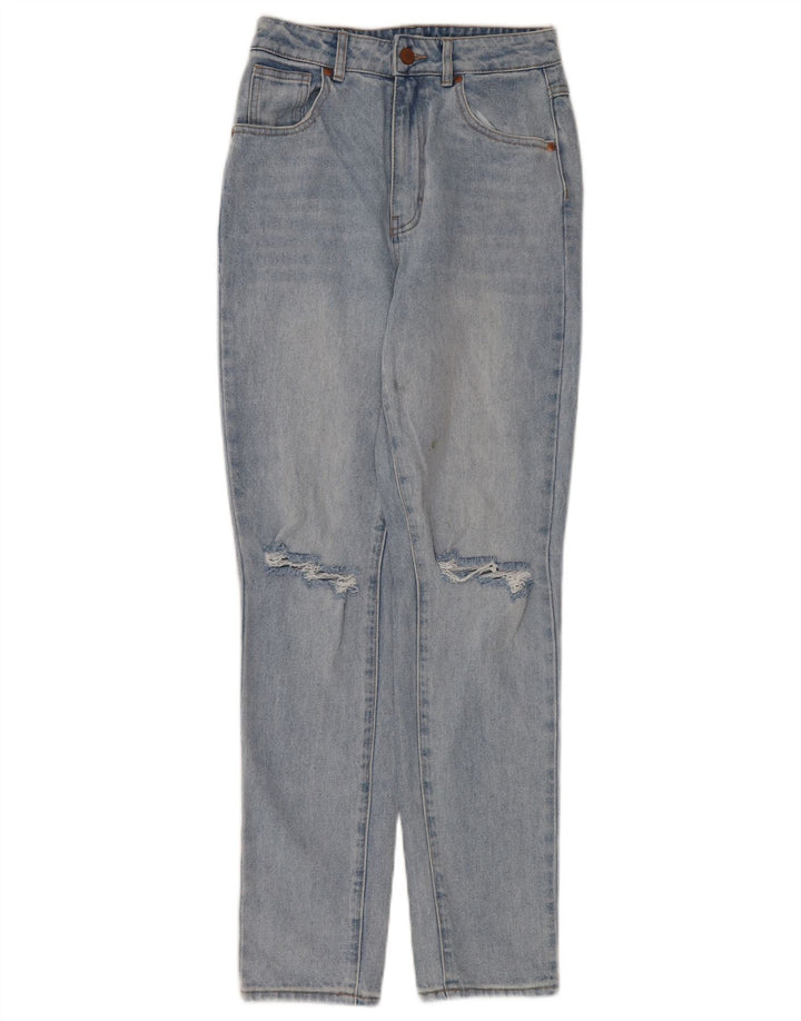 Vaqueros Roxy Mujer Desgastados De Cintura Alta W26 L30 Algodón Azul