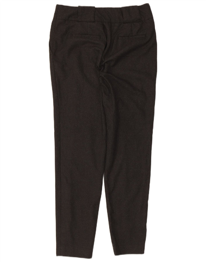 Zara Mujer Pantalones Chinos Pegged Pequeños W26 L28 Gris