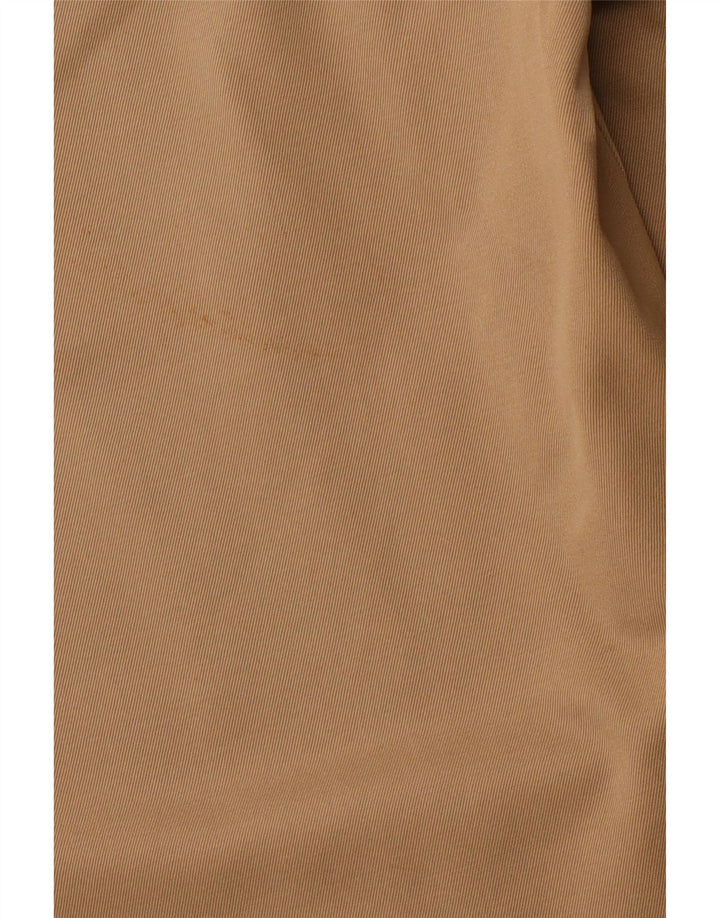 DOCKERS Pantalón chino con pinzas color caqui para hombre W30 L32 Algodón beige