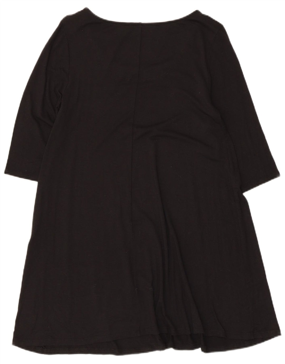 Marks & Spencer Vestido acampanado de manga 3/4 para mujer UK 8 Small Viscosa negra