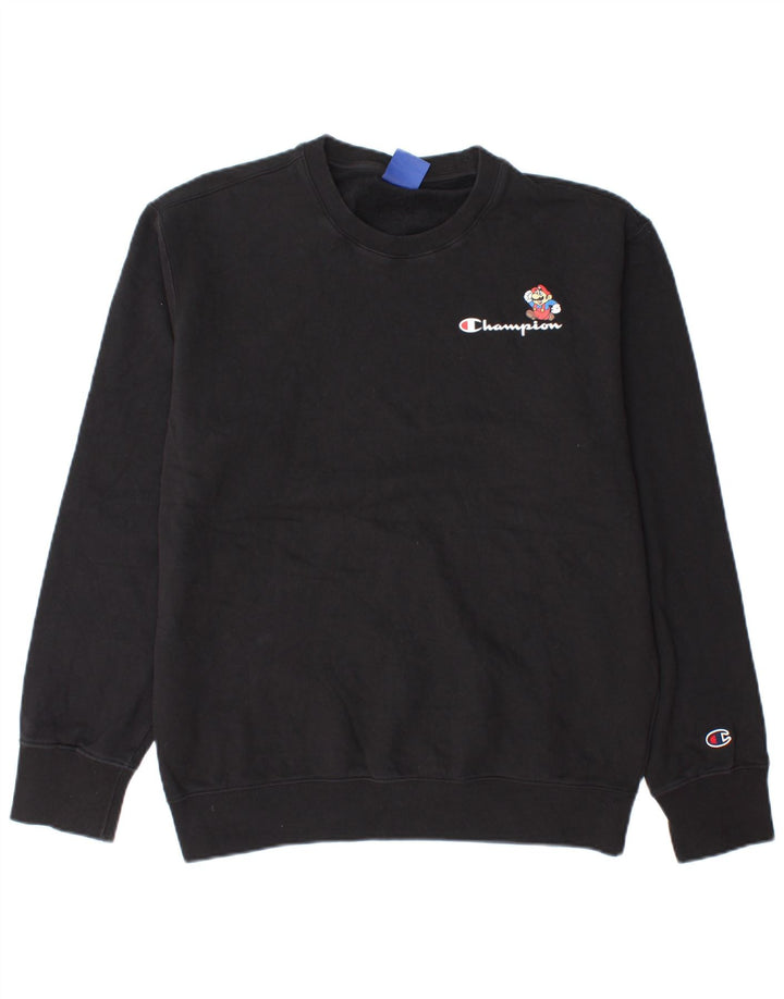 Champion Sudadera Gráfica para Hombre Jersey Grande De Algodón Negro