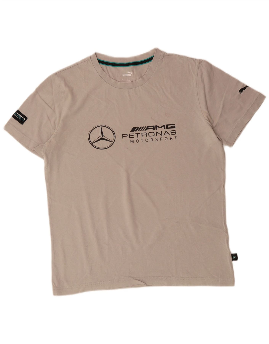 PUMA Camiseta gráfica para hombre Top Small Grey Cotton