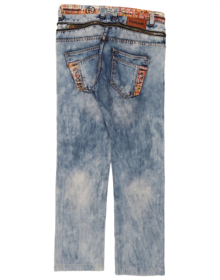 Vaqueros Desigual Hombre Rectos W32 L30 Algodón Azul