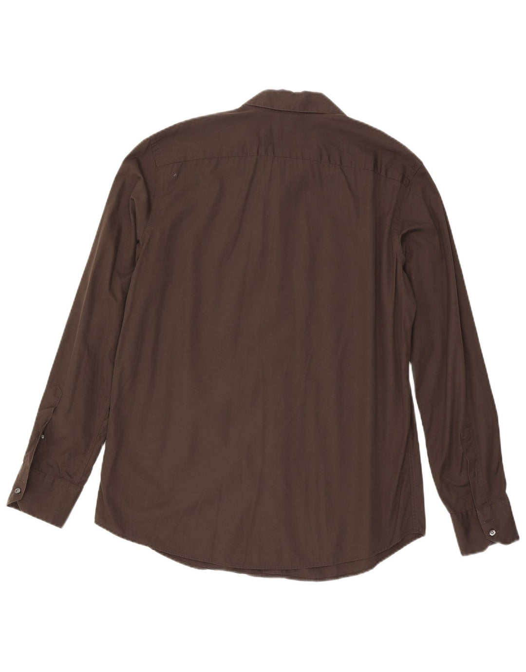 Camisa Lacoste Hombre Talla 43 Grande Algodón Marrón