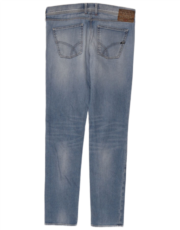 Vaqueros ajustados desgastados para hombre Gas W34 L34 Algodón azul