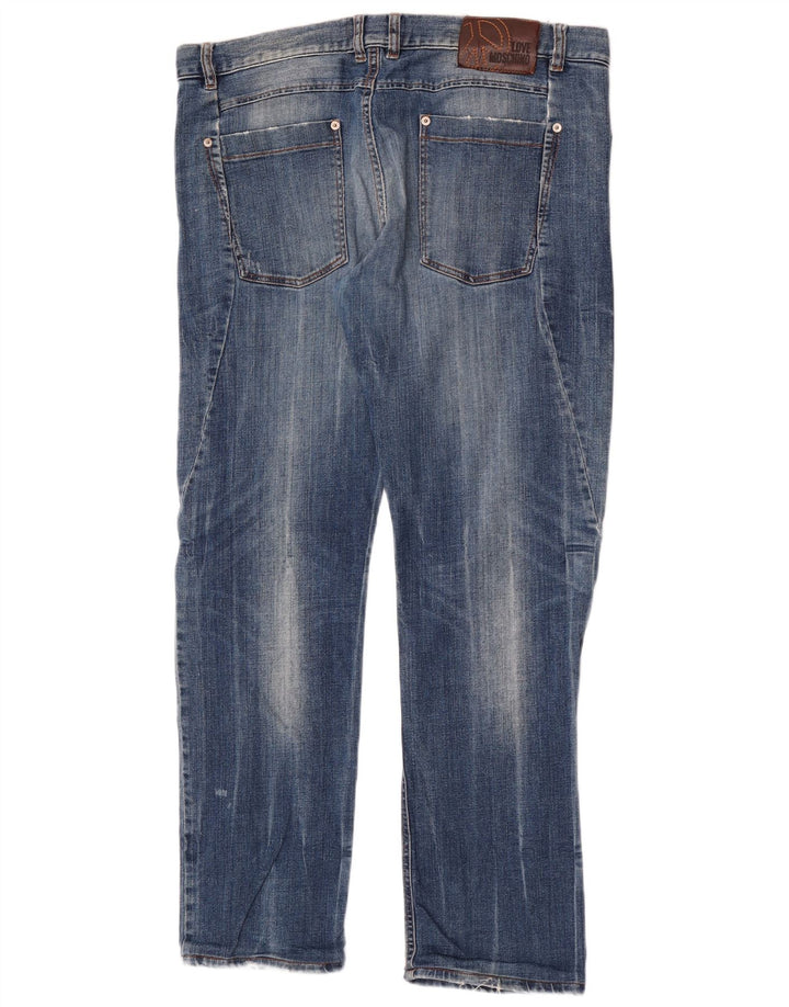 Moschino Jeans Slim Para Hombre W38 L32 Azul Algodón Clásico