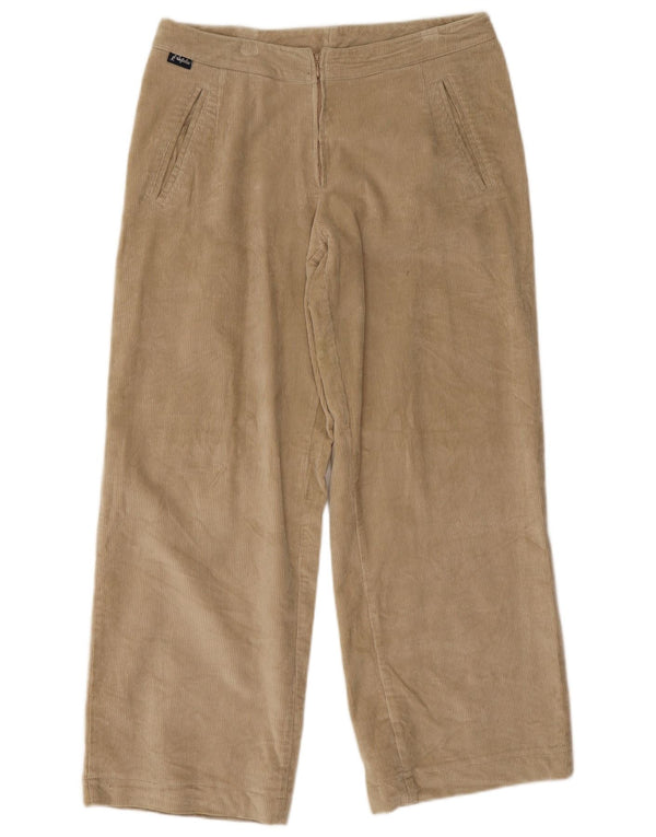 AUSTRALIAN L'ALPINA Pantalones de pana de cintura alta para mujer IT 48 XL W34 L28 Be