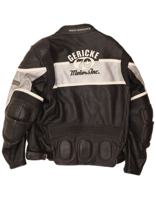Hein Gericke Chaqueta de motociclista para hombre UK 36 Small Black Colourblock