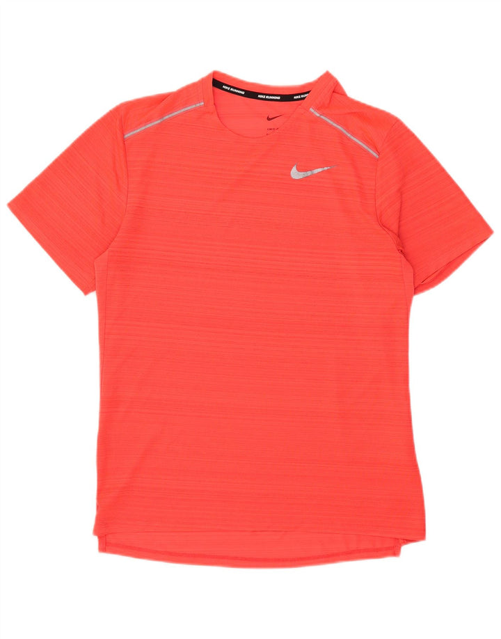 Camiseta Nike Dri Fit para hombre Top pequeño de poliéster a rayas rojas