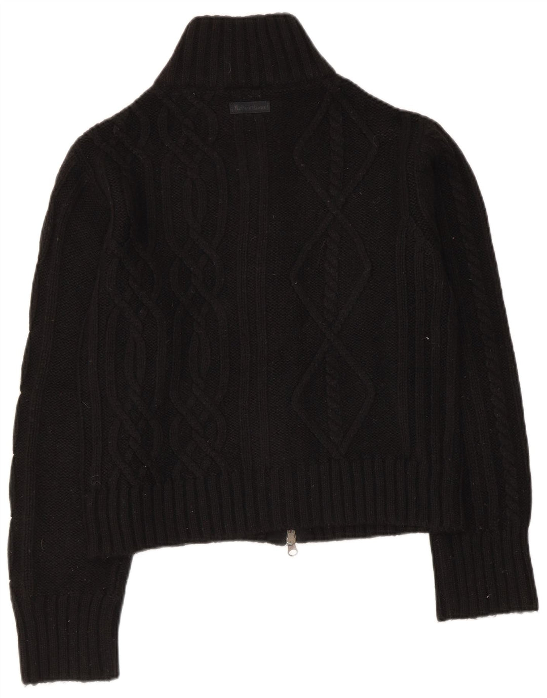 Marlboro Classics - Cárdigan para mujer, talla 12, lana negra mediana