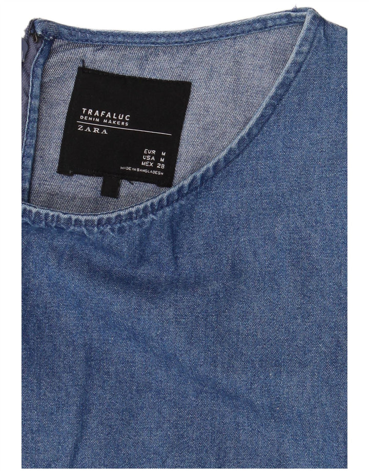 Zara Mujer Trafaluc Vestido Vaquero Reino Unido 42 Azul Medio