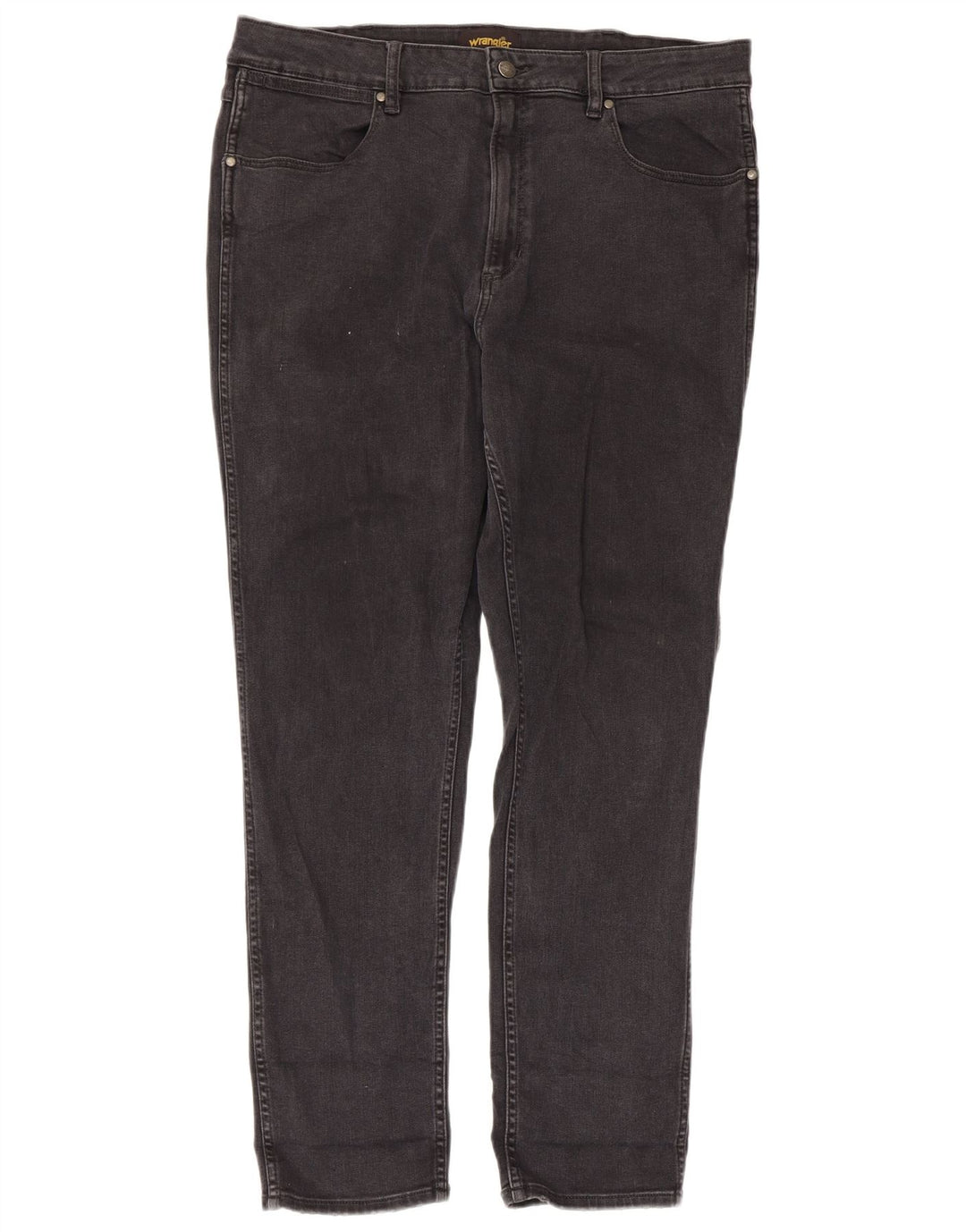 Wrangler Hombre Sid Slim Jeans W38 L29 Algodón Gris