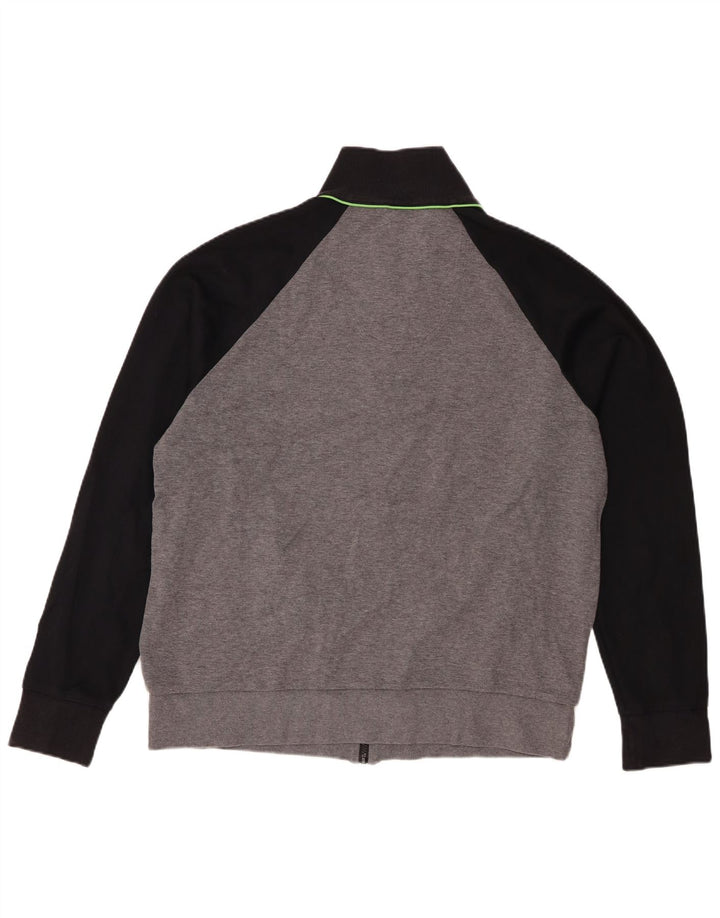 Hugo Boss Mens Chándal Top Chaqueta 2XL Gris Colorblock