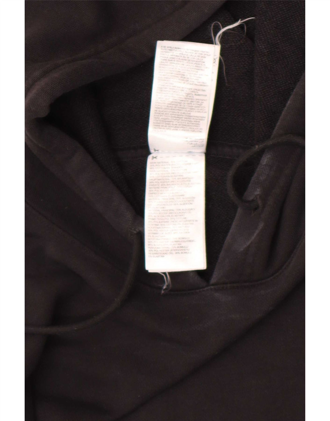 Reebok - Sudadera con capucha para hombre, talla grande, algodón negro