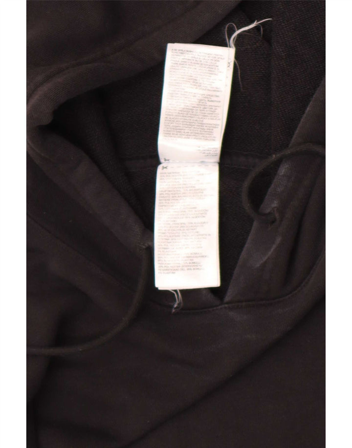Reebok - Sudadera con capucha para hombre, talla grande, algodón negro