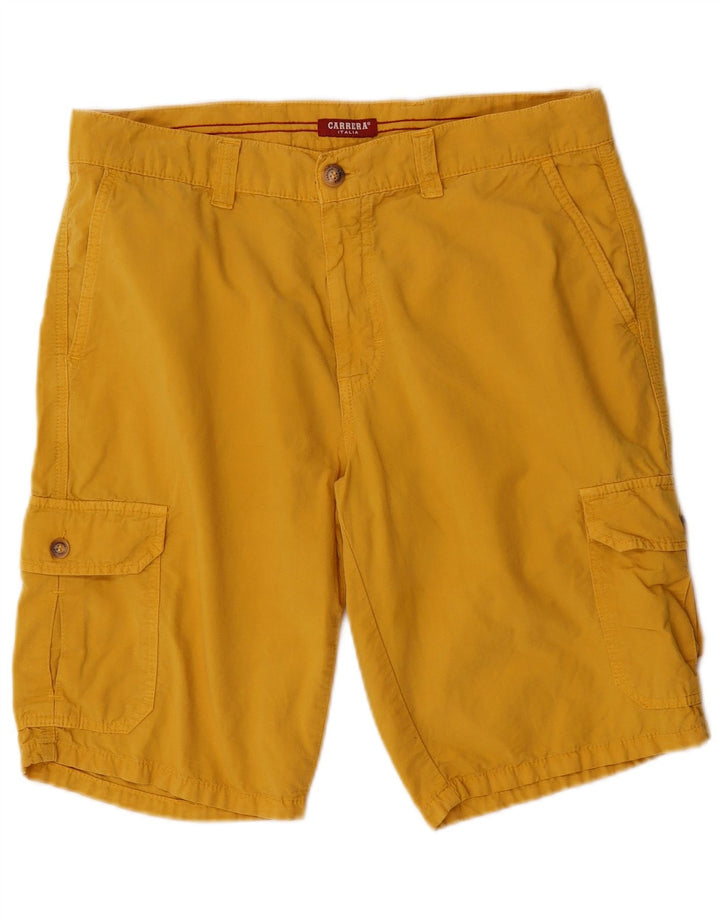Carrera Mens 618 Cargo Shorts IT 48 Medium W33 Algodón Amarillo