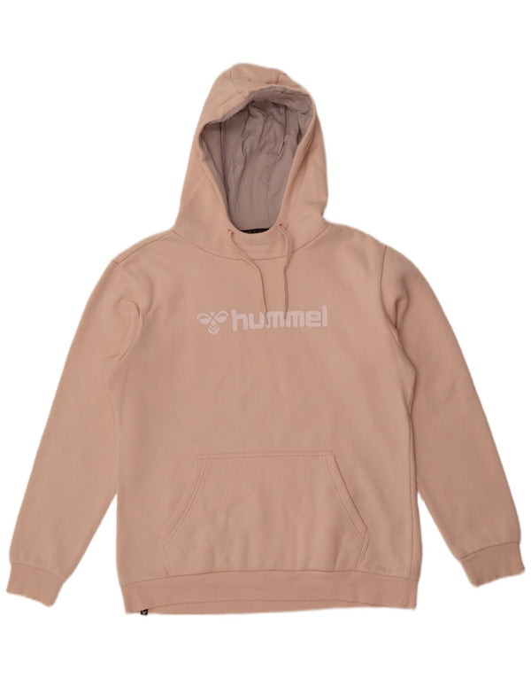 Hummel Sudadera con capucha gráfica para mujer UK 46 Large Pink Cotton