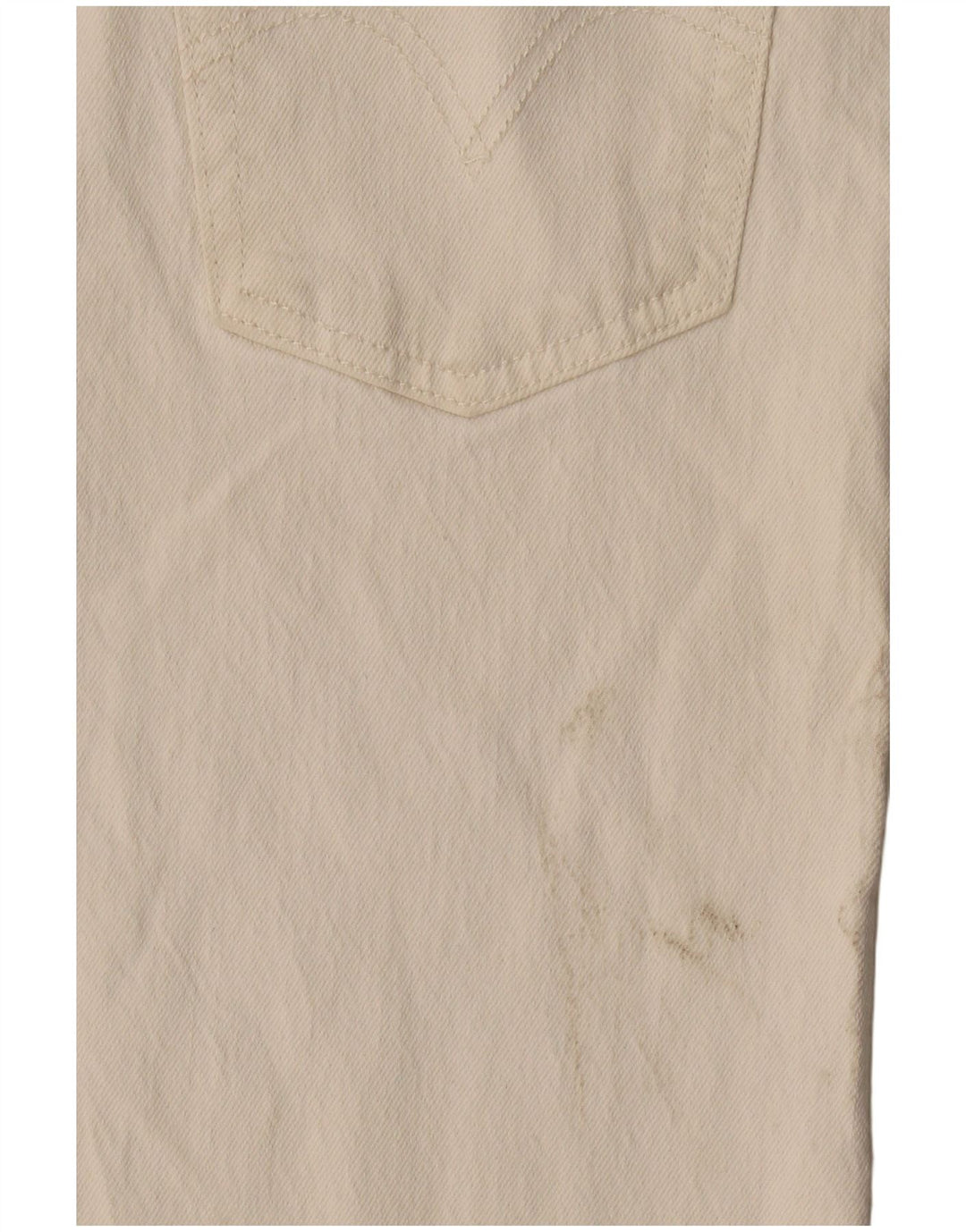 Levi's Vaqueros Rectos 501 Para Mujer W29 L28 Algodón Blanco Roto