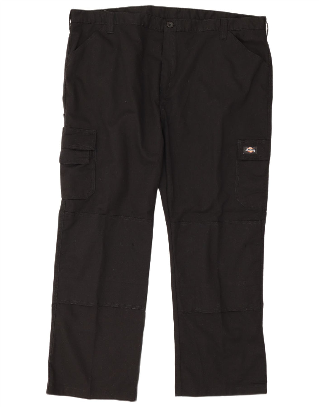 Dickies Pantalones cargo rectos para hombre W46 L30 Poliéster negro