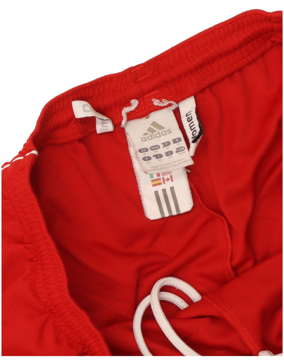 ADIDAS Pantalones cortos deportivos Climalite para mujer UK 14 Mediano Rojo Poliéster