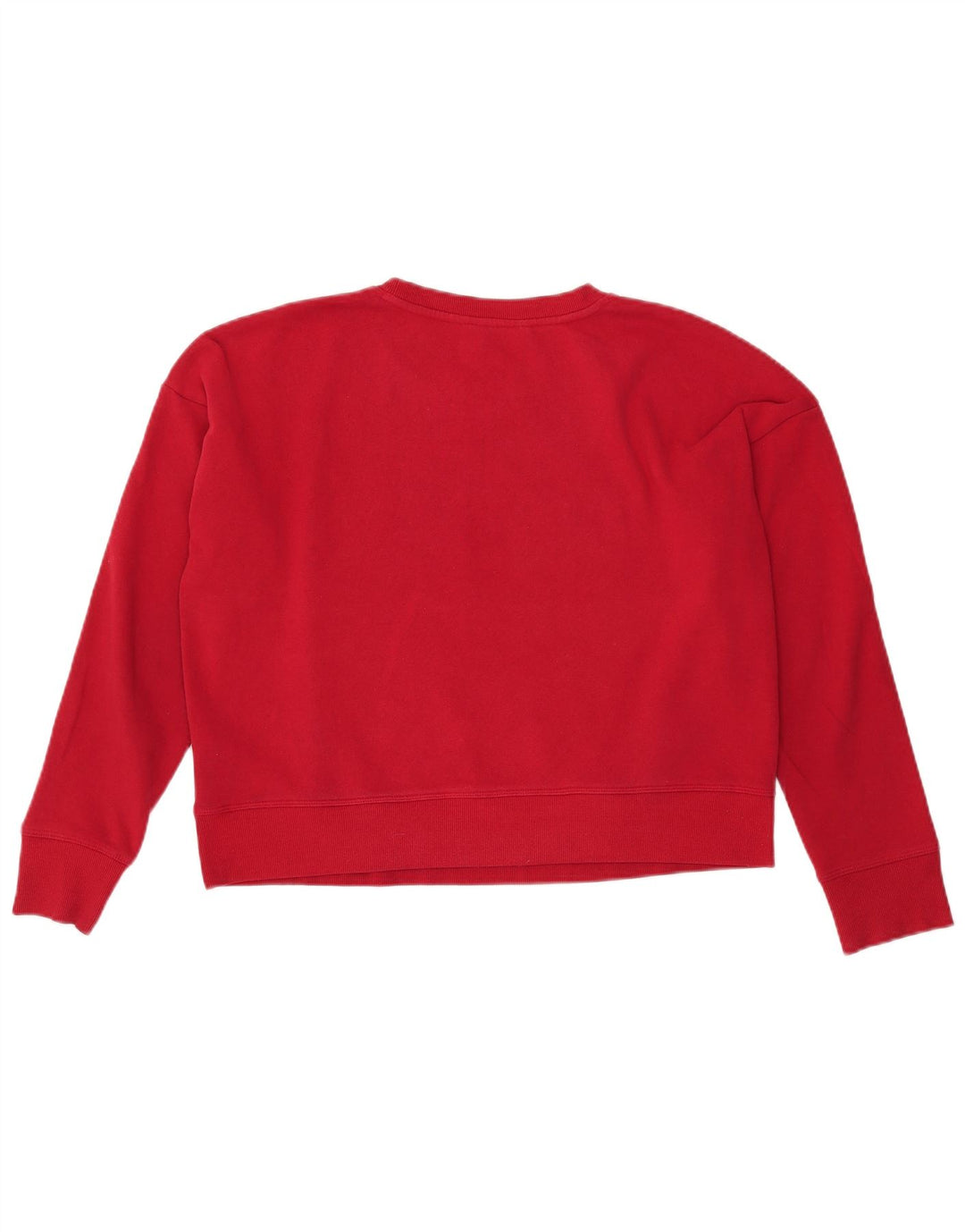 DKNY Sudadera con gráfico corto para mujer, talla 40, talla grande, algodón rojo