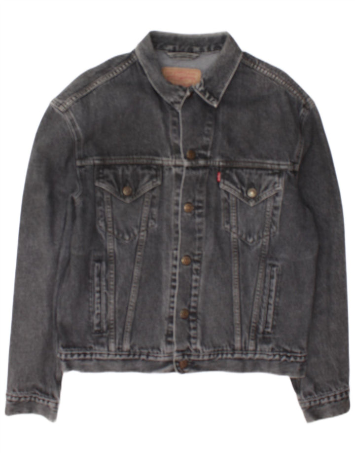 Levi's Chaqueta vaquera para hombre Reino Unido 40 Algodón gris grande