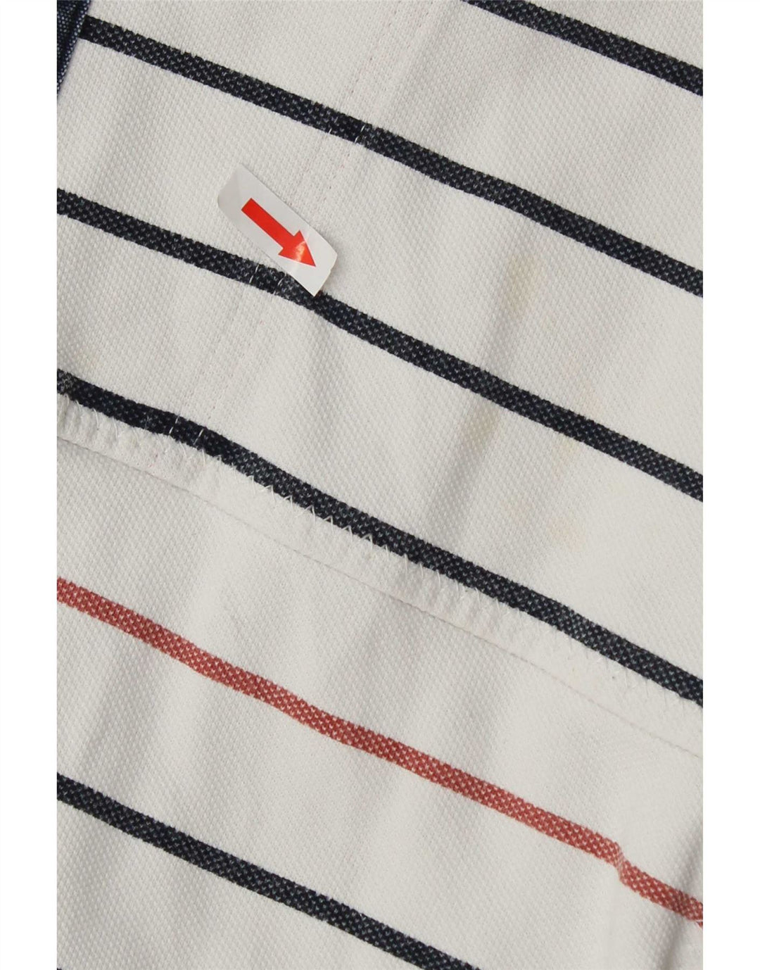 Sudadera con capucha y cuello con cremallera para hombre de Fat Face, jersey grande de algodón a rayas blancas