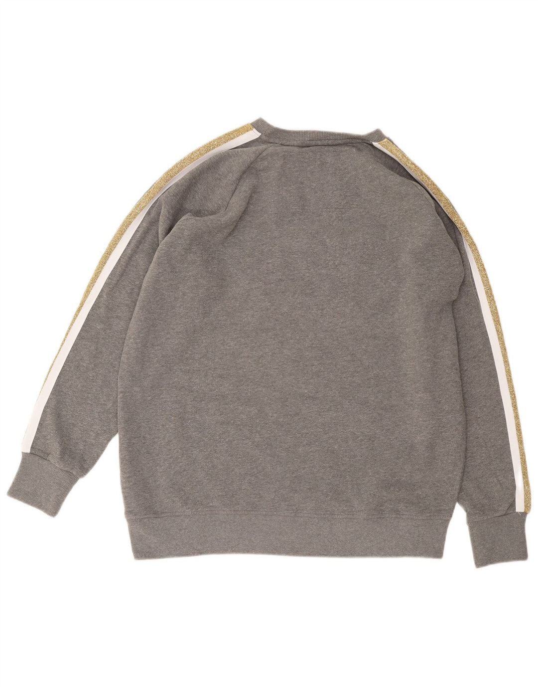 Superdry Jersey tipo sudadera extragrande para mujer, talla 44, color gris medio, color block