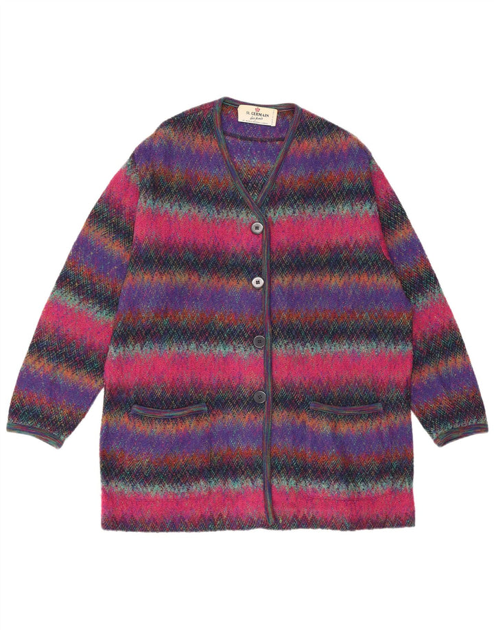 CALLE. GERMAIN Suéter tipo cárdigan largo para mujer IT 44 Medium Multicolor