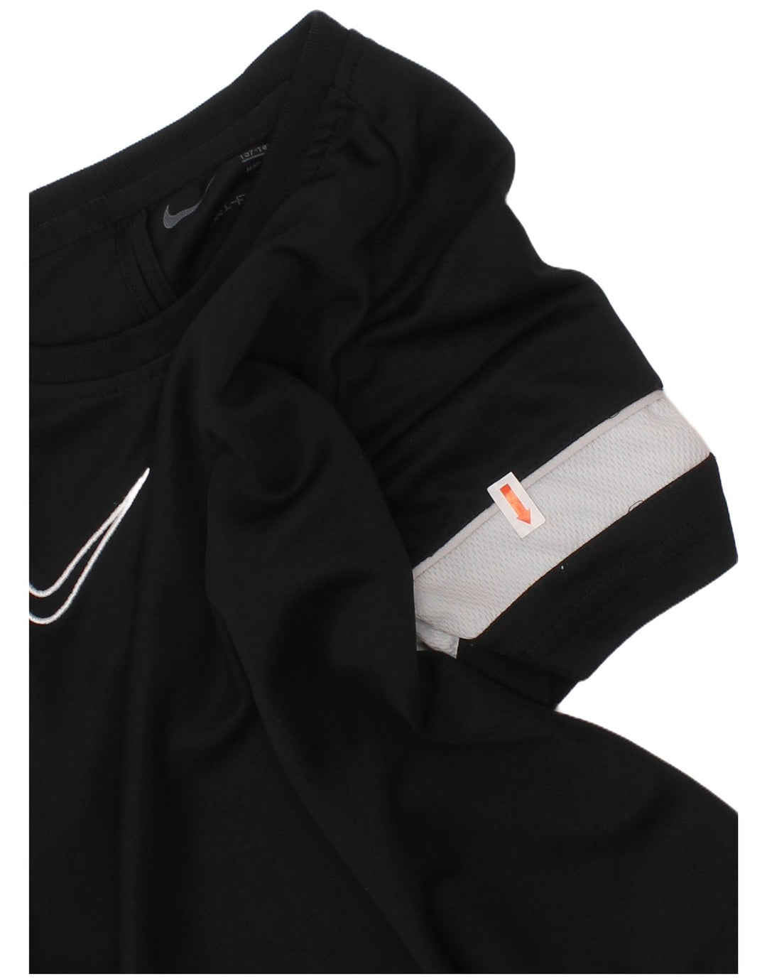 Camiseta NIKE Dri Fit para niños 10-11 años Mediana Negro Colorblock