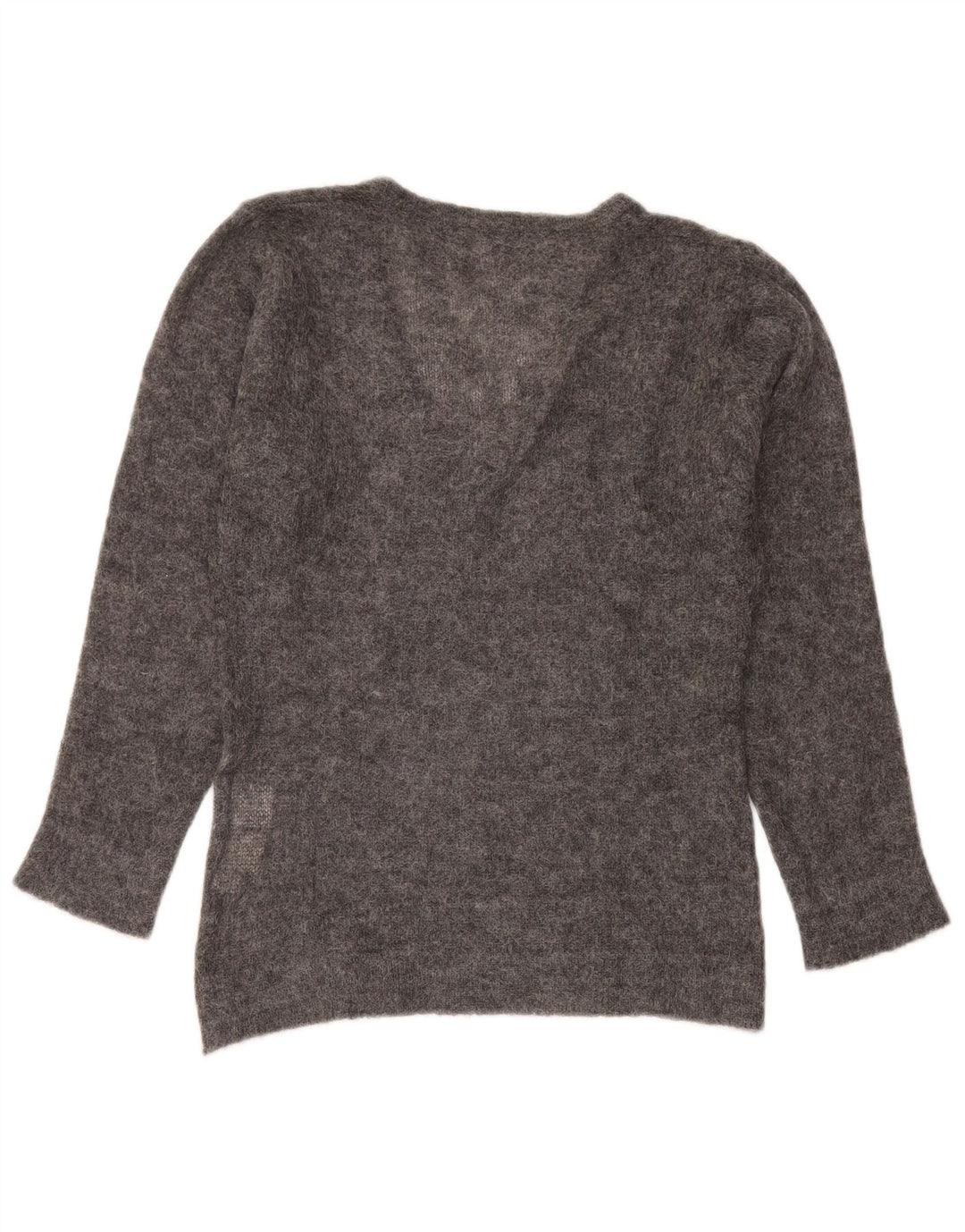 Marella Jersey con Cuello en V para Mujer UK 46 Grande Gris Poliamida